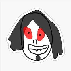 Poorly Drawn Morbius the Living Vampire Sticker