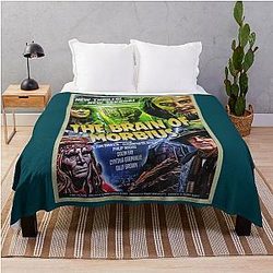 The Brain of Morbius Throw Blanket