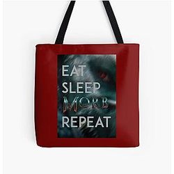 Morbius - Eat Sleep Repeat All Over Print Tote Bag