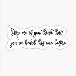 Morrissey Song Quote Sticker