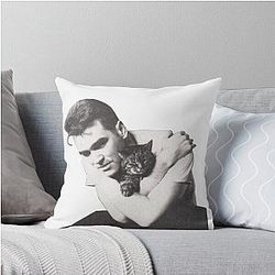 Morrisey with The Smiths Throw Pillow