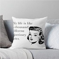 Like A Thousand Morrissey Lyrics Throw Pillow