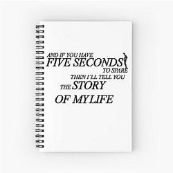 Half a Person - The Smiths Morrissey Spiral Notebook