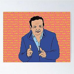 No Marty Party like a raspberry Party god bless poster