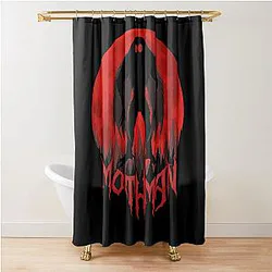 Mothman Full Moon Cool Cryptid for Men Women Kids Shower Curtain