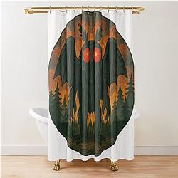 Cryptid Mothman Art Shower Curtain