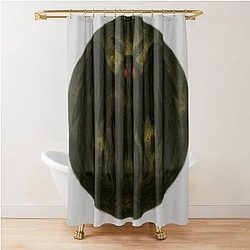 Mothman Cryptid Art Shower Curtain