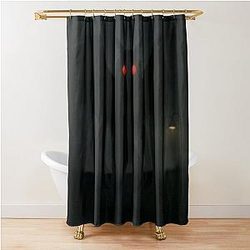 Mothman Cryptid Art Shower Curtain