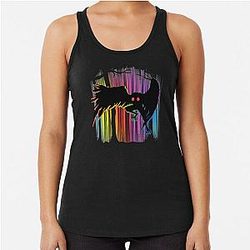 Mothman Aurora Forest Unique Cryptid Gift Tank Top