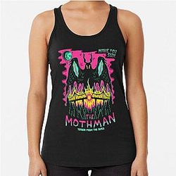 The Mothman Funny Racerback Tank Top