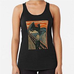 Funny Mothman Style Racerback Tank Top