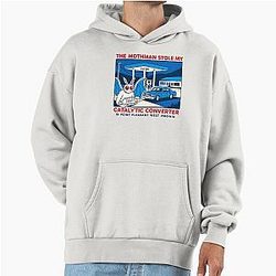 The Mothman Stole my Catalytic Converter in Point Pleasant Premium Hoodie