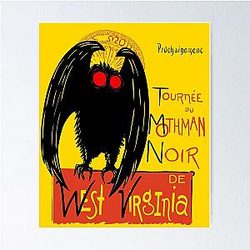 Mothman Noir Poster