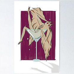 Pin up Mothman poster