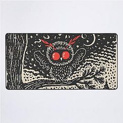 Cozy Mothman Night Desk Mat