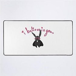 Mothman Believes In You Desk Mat