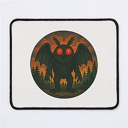 Cryptid Mothman Art Mouse Pad