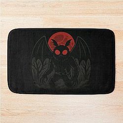 Mothman Cryptid Art Bath Mat