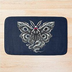 Spooky Mothman Design Bath Mat