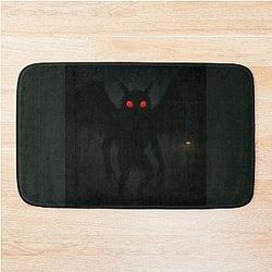 Mothman Cryptid Art Bath Mat