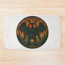 Cryptid Mothman Art Bath Mat