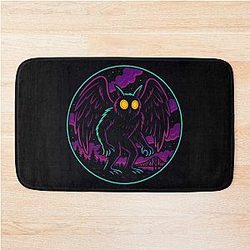 Cool Mothman Artwork Bath Mat