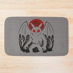 Cryptid Mothman Art Bath Mat