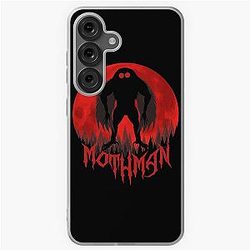 Mothman Full Moon Cool Cryptid for Men Women Kids Mothman Samsung Galaxy Soft Case