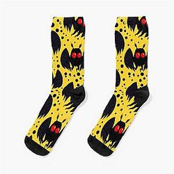 Mothman Yellow Socks