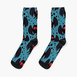 Mothman Blue Night Socks