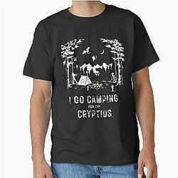 Camping for the Cryptids Bigfoot Mothman Alien Sasquatch Classic T-Shirt