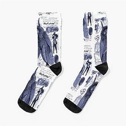 Mothman Anatomy Artwork by Egertron Puck Socks