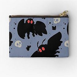 Mothman Daylight Blue Zipper Pouch