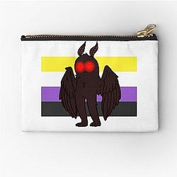 Nonbinary Mothman Zipper Pouch