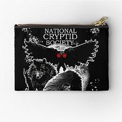 National Cryptid Society Poster: Bigfoot, Monsters of America Zipper Pouch