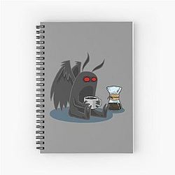 Mothman Coffee Spiral Notebook