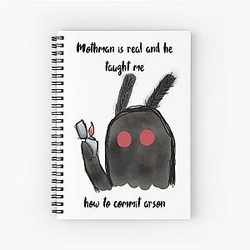 Mothman Spiral Notebook