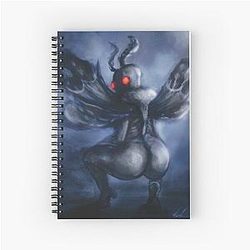 Twerking Mothman Spiral Notebook