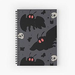 Mothman Night Grey Notebook