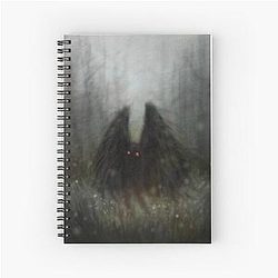 Mothman with Spiral Notebook