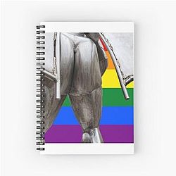 Gay mothman spiral notebook