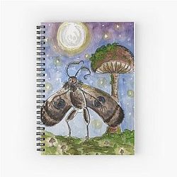 Mothman Watercolor Notebook