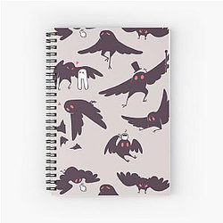 Mothman stickers set Spiral Notebook