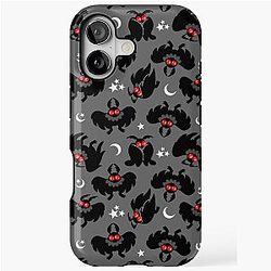 Cute Cryptids - Mothman Pattern iPhone Case