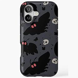 Mothman Night Grey iPhone Case