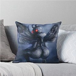Twerking Mothman Throw Pillow