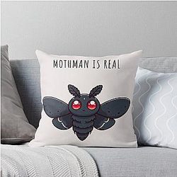 Mothman Throw Pillow