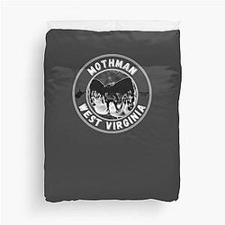Mothman West Virginia Folklore Duvet Cover