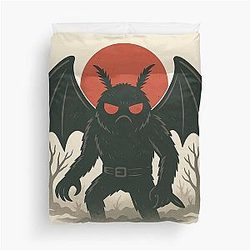 Cool Cryptid Mothman Duvet Cover