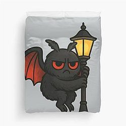 Grumpy Mothman Duvet Cover